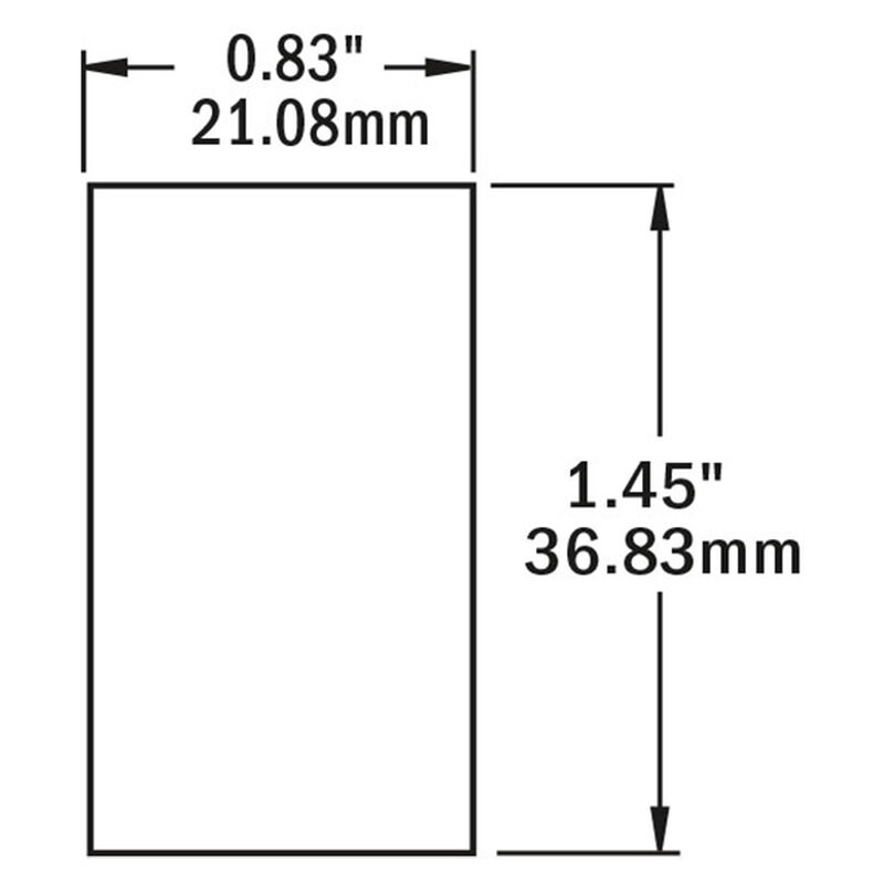 Blue Sea Systems Contura III Switch, DPDT (ON)-OFF-(ON) image number 3