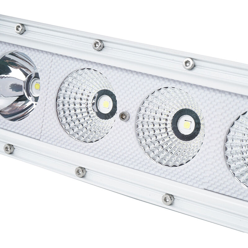 New - 50inch Marine Grade Wrap Around White Shell Light Bar with 240-Watt 24  x 10W High Intensity OSRAM LEDs image number 2