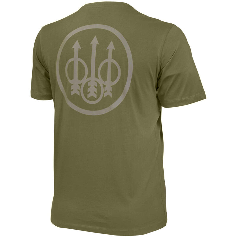 Beretta USA Men's Trident Logo Short-Sleeve Tee, Army Green image number 2