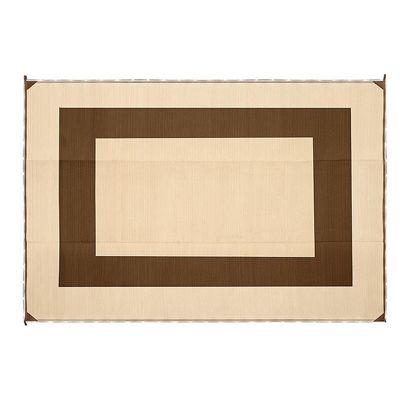 LED Illuminated Patio Mat, 9' x 12', Brown Overton's