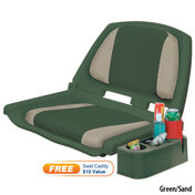 Wise Folding Boat Seat With Caddy, Padded