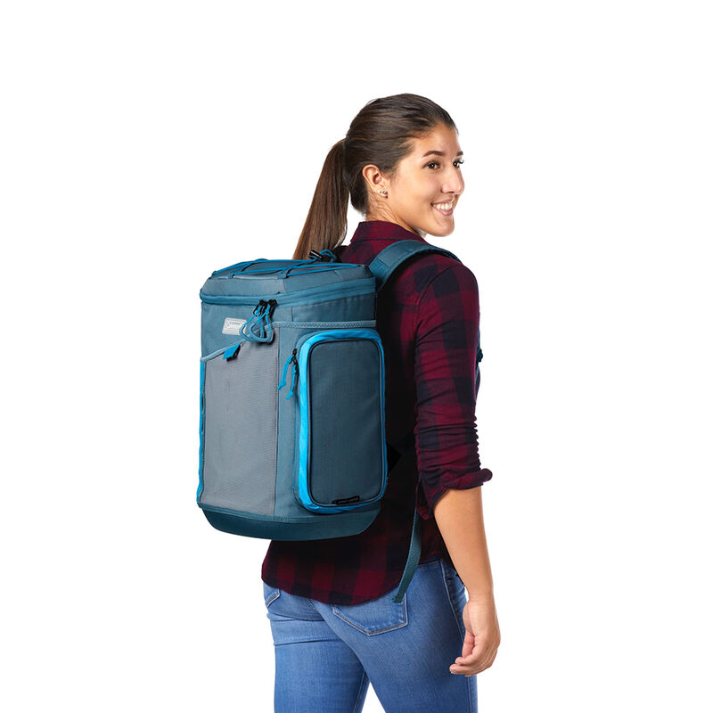 Coleman SPORTFLEX 30-Can Soft Cooler Backpack, Ocean image number 4