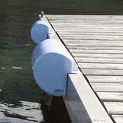 Dockmate DockSide Straight Bumper, 15-1/2"L x 6-5/8"H, White, Each