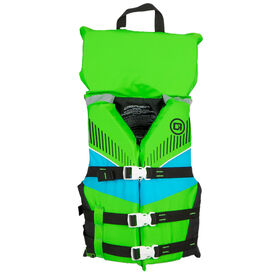 O'Brien Youth Nylon Life Jacket with Collar, Green