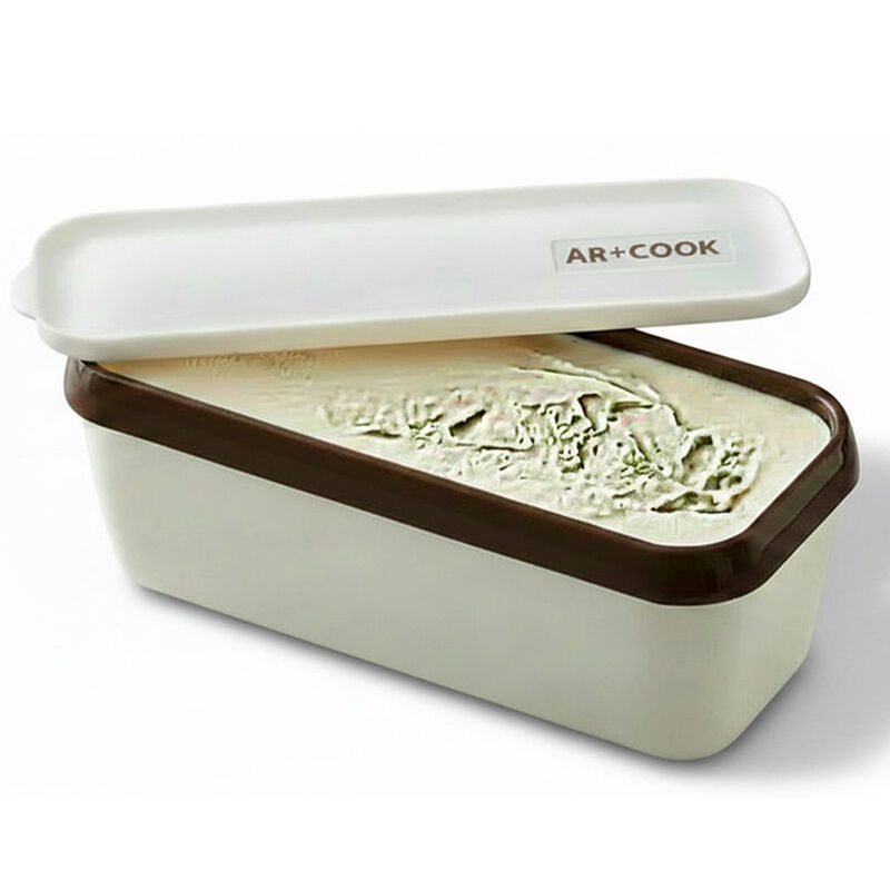 Art and Cook Brown Slim Ice Cream Storage Tub  image number 2