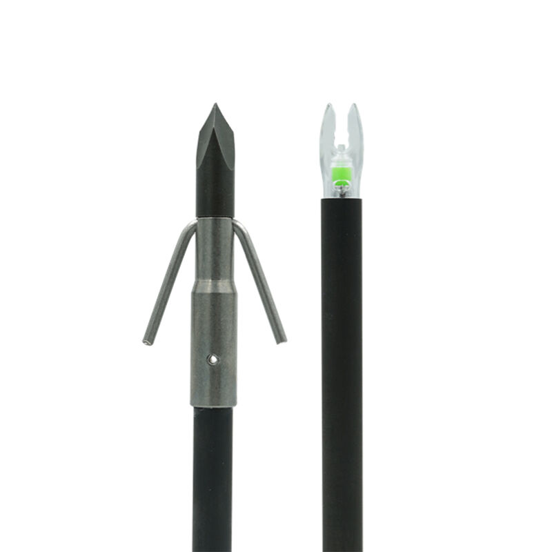 Muzzy Bowfishing Lighted Carbon Composite Fish Arrow, Gar Point / Cross Hole Drilled image number 1