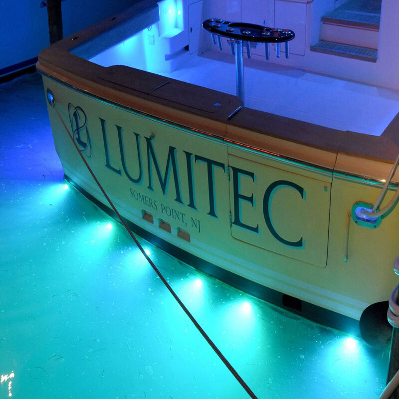 Lumitec SeaBlazeX2 LED Underwater Light – Dual Color White/Blue, 5000 Lumens, Bronze, 101516