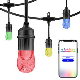 Enbrighten LED Wi-Fi Smart Cafe Lights, 48'