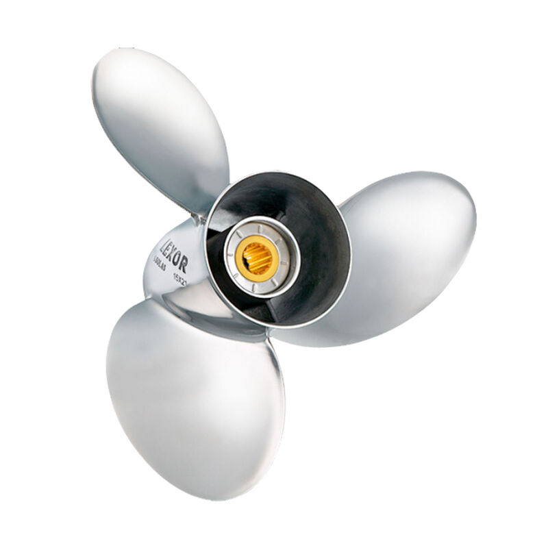 Solas 3-Blade Propeller, Rubber Hub / Stainless Steel, 15-1/4 dia. x 19 pitch, RH image number 1