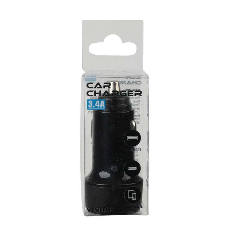 Vivitar 3.4A Car Charger, Black image number 5