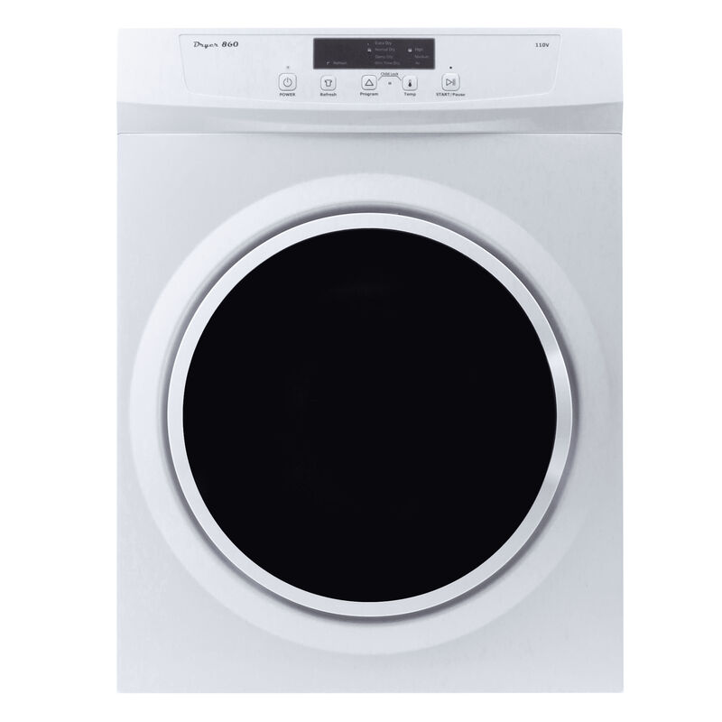 Pinnacle Appliances 3.5 ct.ft Front Load Dryer, White image number 1