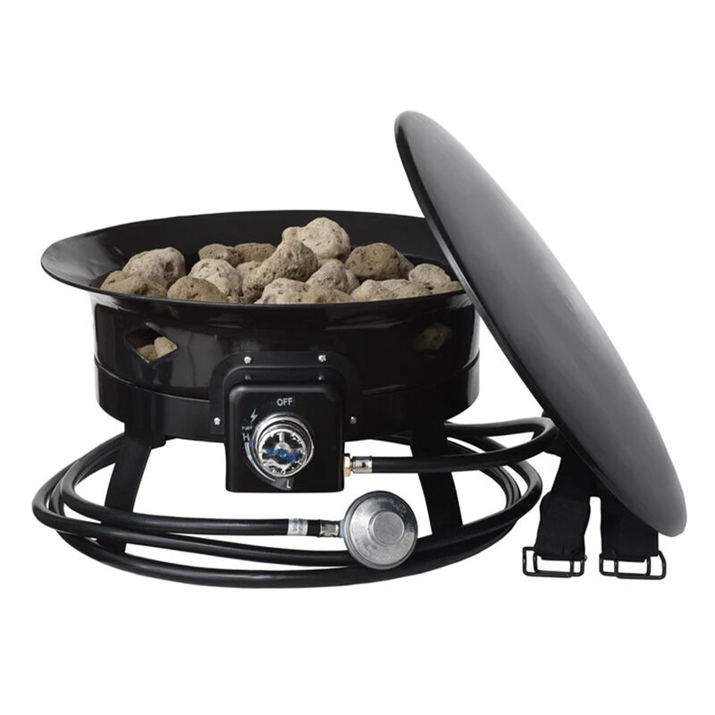 Flame King 19" Outdoor Portable Propane Gas Fire Pit Bowl image number 7