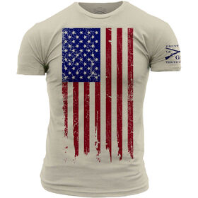 Grunt Style Men's Full Color Flag Short-Sleeve Tee