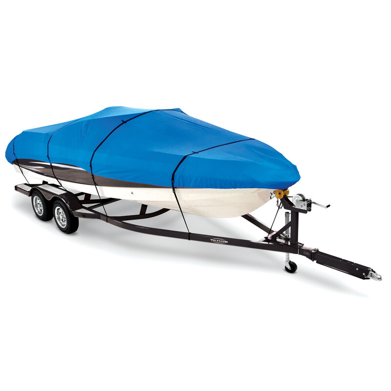 Covermate Imperial Pro Euro-Style V-Hull I/O Boat Cover, 21'5" max. length Blue image number 1