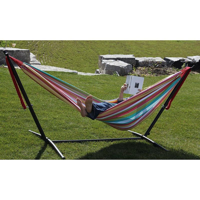 Vivere Double Hammock with 9' Stand Combo  image number 9