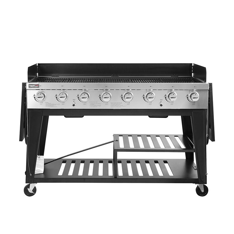 Royal Gourmet GB Series 8-Burner Gas Grill, Black/Stainless image number 4