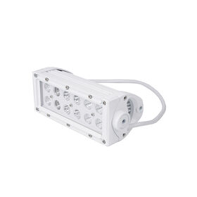 New - 6.5inch Marine Grade Dual Row Straight Light Bar with 36-Watt 12 x 3W High Intensity CREE LEDs