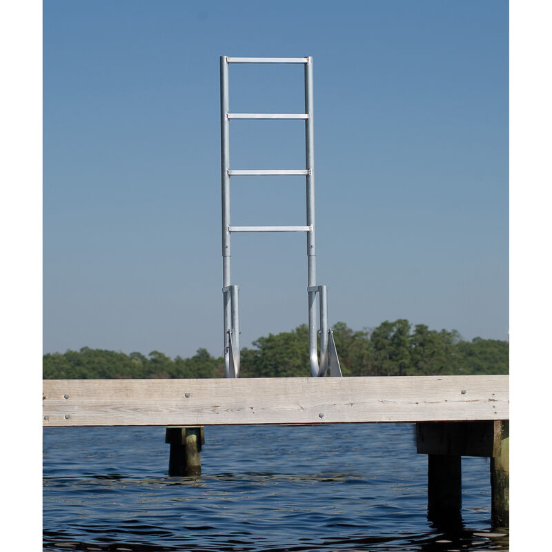International Dock Wide-Step Flip-Up Dock Ladder, 5-Step image number 4