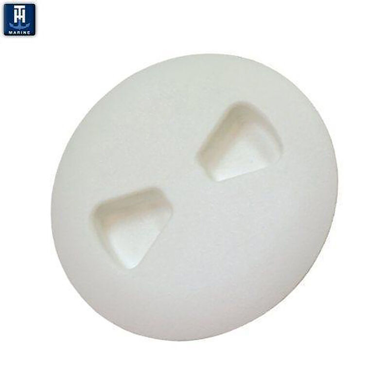 T-H Marine Low-Profile Twist-Out Deck Plate, 6", Polar White image number 3