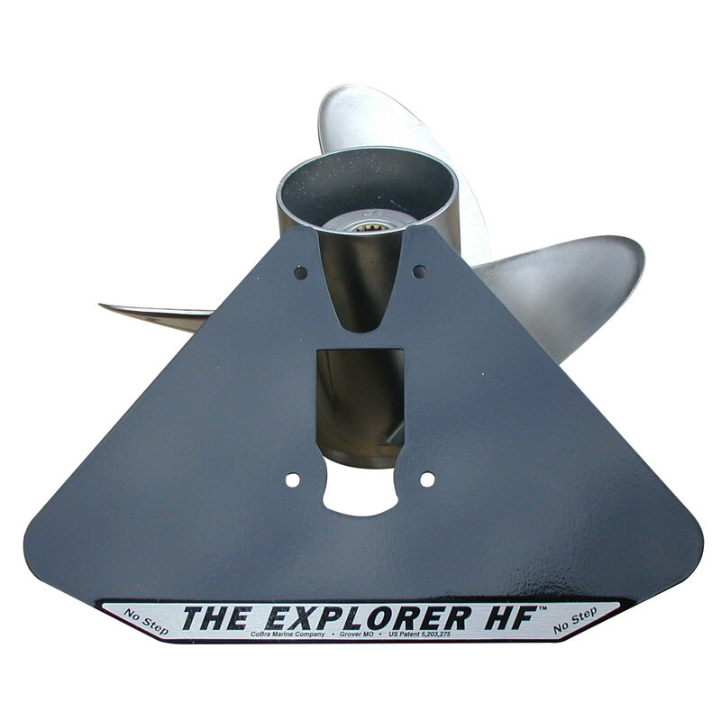 Cobra Explorer Hydrofoil Stabilizer Plate, Black Aluminum image number 2