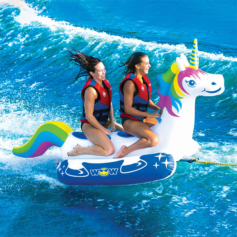 WOW Unicorn 2-Person Towable Tube image number 3