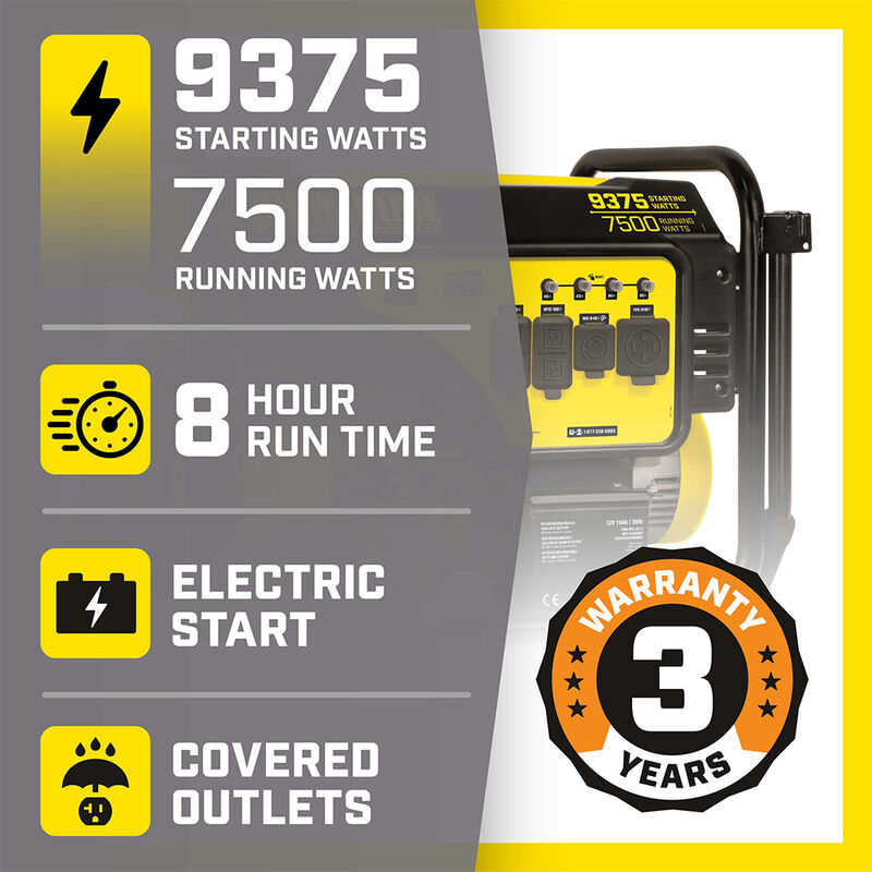 Champion 7500-Watt Portable Generator image number 8