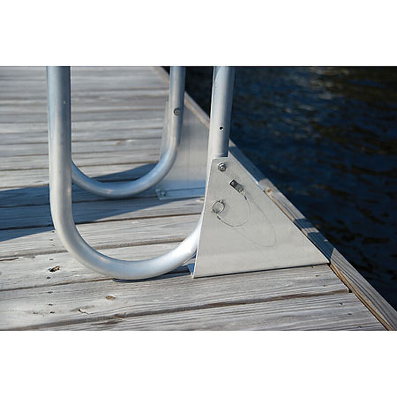 International Dock Wide-Step Flip-Up Dock Ladder, 3-Step image number 7
