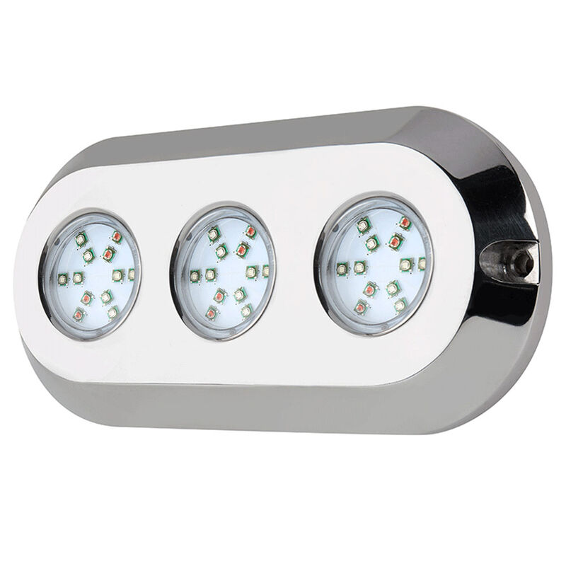 Marine Sport HydroBLAST 3-POD Underwater 180W LED Lighting System, RGB Multi-Color image number 2
