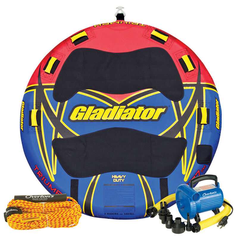 Gladiator Triumph 2-Person Towable Tube Package image number 1