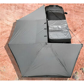Overland Vehicle Systems 270 Driver Side Awning with Bracket Kit for Mid-to-High Roofline Vans