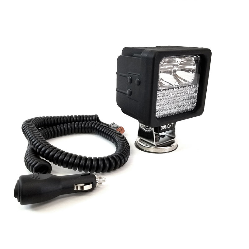 Golight GXL Work Hybrid Spot and Flood Light, Portable Magnetic Mount, Black image number 1