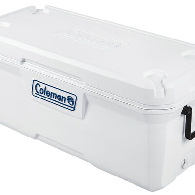 Coleman 316 Series 120-Quart Marine Hard Ice Chest Cooler, White
