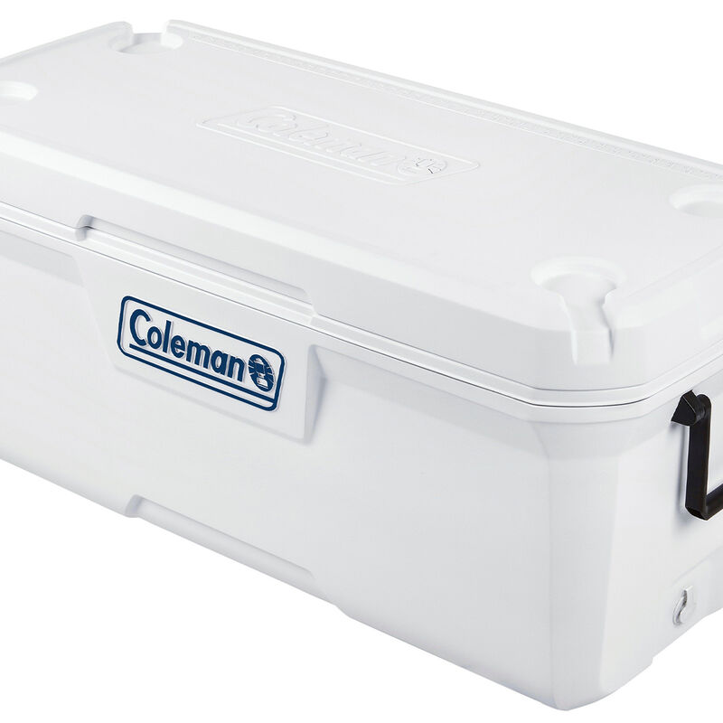 Coleman 316 Series 120-Quart Marine Hard Ice Chest Cooler, White image number 2