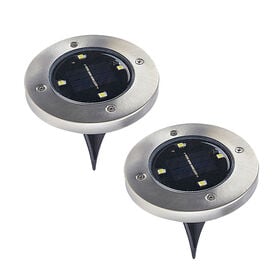 Brookstone Solar Powered Disk Lights