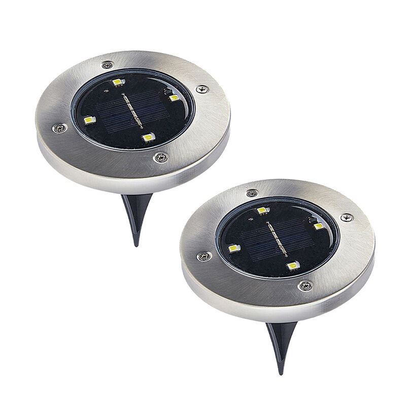 Brookstone Solar Powered Disk Lights