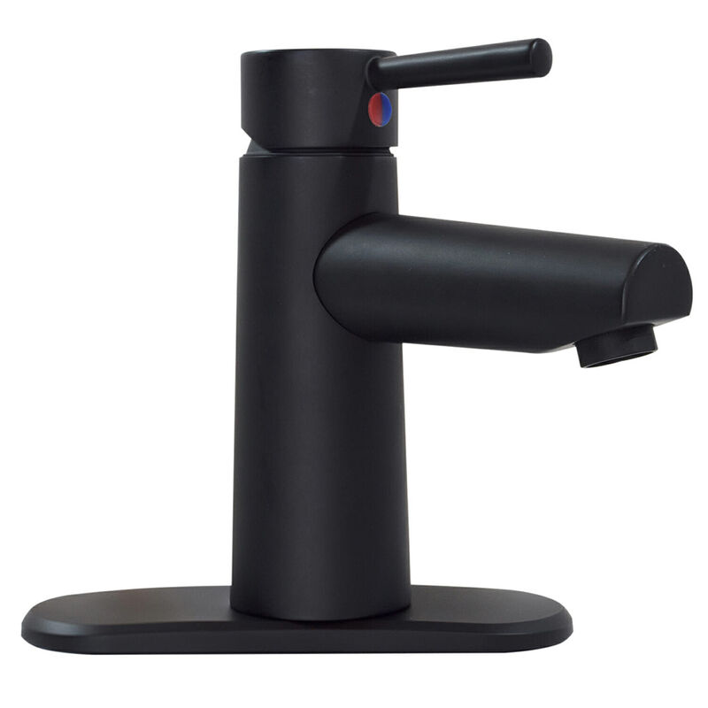 Valterra Premium Single Handle Vessel Lavatory in Matte Black image number 2
