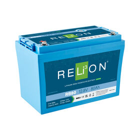 RELiON RB80 12V 80Ah Deep Cycle Lithium Battery, Group 27