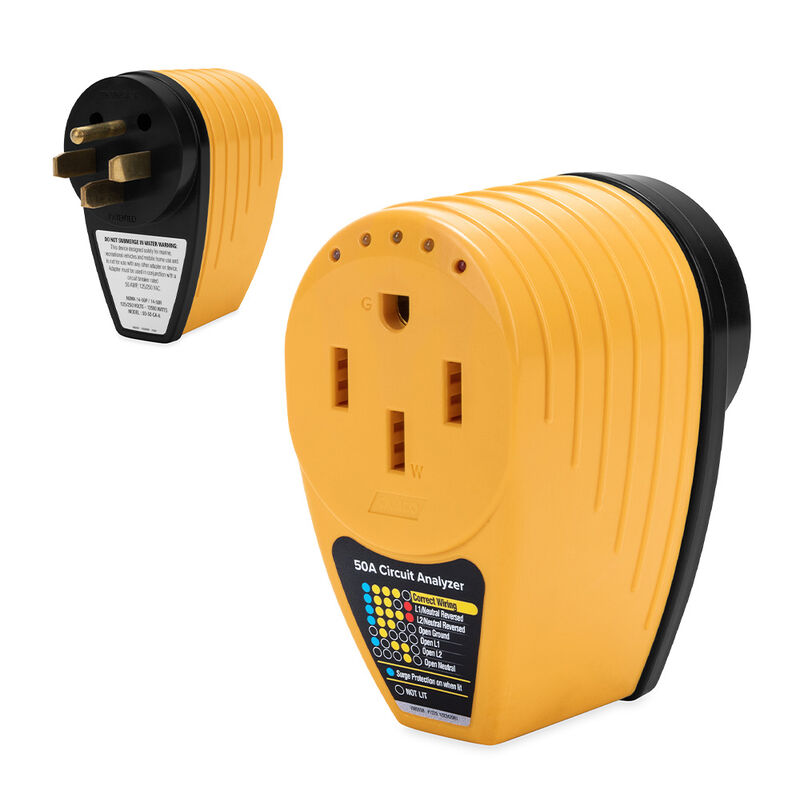 Camco 55309 Power Grip Power Defender RV 50A Circuit Analyzer