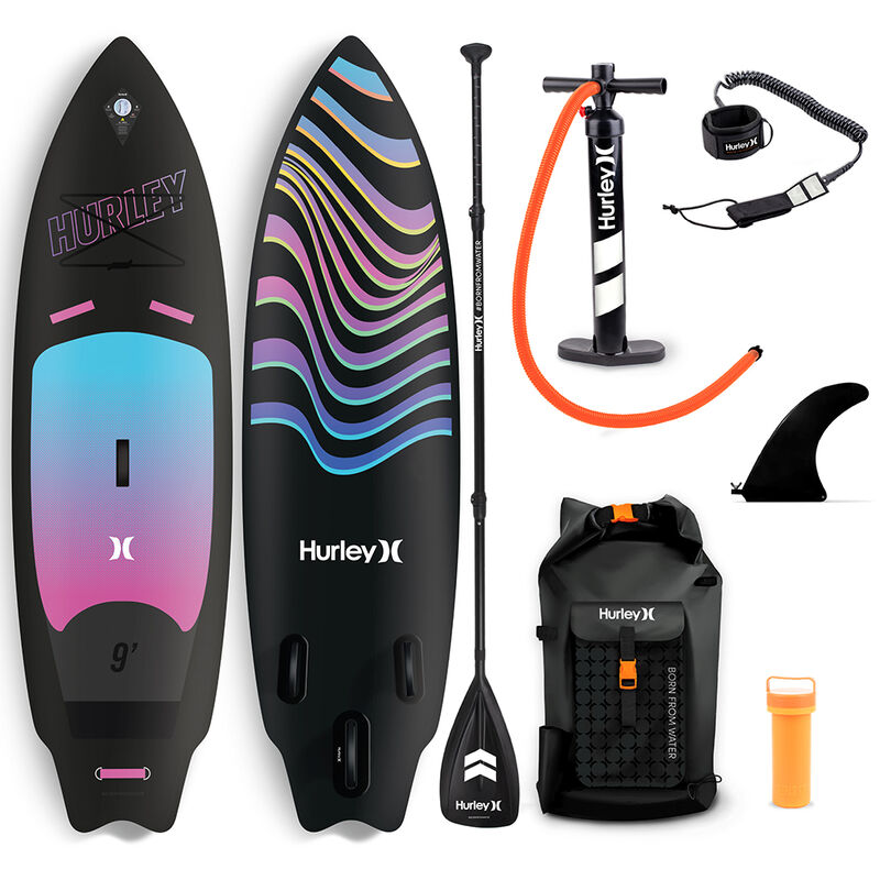 Hurley 9' Phantomsurf Inflatable Stand-Up Paddleboard Package image number 1
