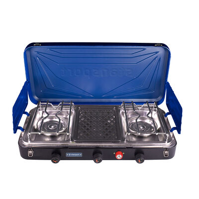 Stansport 2-Burner Propane Stove with Grill