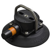 SeaSucker 4.5" Vacuum Mount with Stainless Steel Flat-Top D-Ring