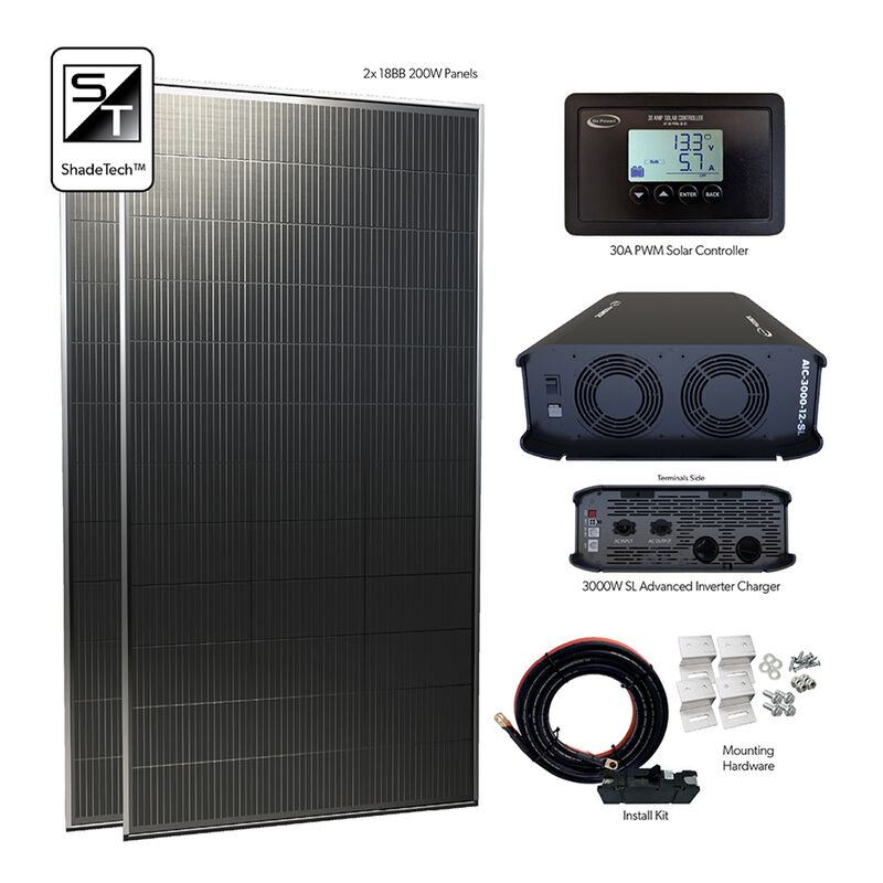 Dometic Go Power Solar Elite AIC Pkg, 400W Solar, 2000W Inverter Charger image number 2