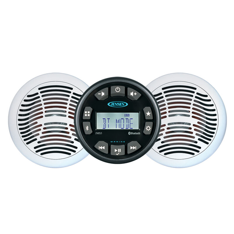 JENSEN JMS3SPKG Stereo and 6.5" Speaker Package image number 1