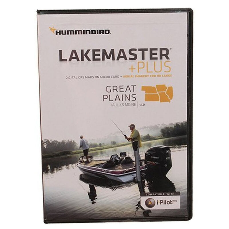 Humminbird LakeMaster Plus Chart MicroSD/SD Card, Great Plains