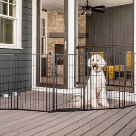 Carlson Outdoor Extra Tall Super Wide Pet Pen and Gate with Small Pet Door
