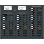 Blue Sea 12V DC Main + 32 Position Circuit Breaker Panel w/Analog Meters