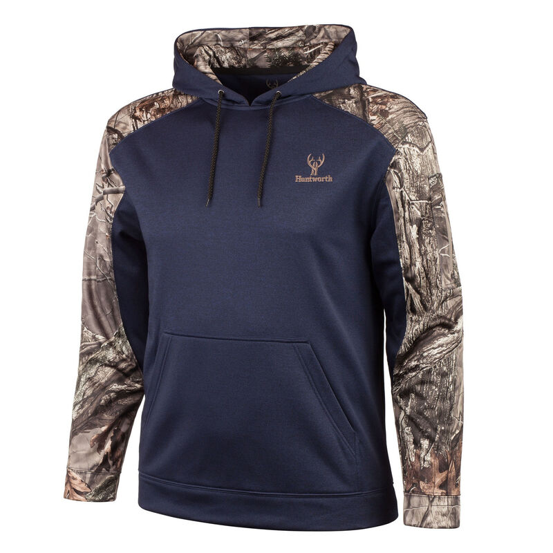 Huntworth Men's Heather Performance Fleece Pullover Hoodie image number 2