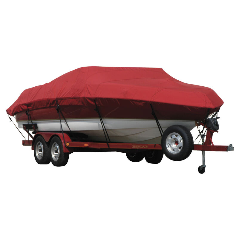 Exact Fit Covermate Sunbrella Boat Cover For Tracker Z 18 Single Console O/B image number 1