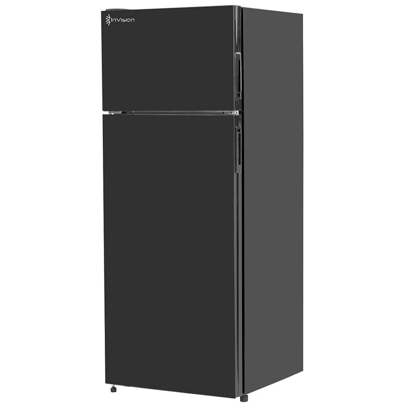 Invision 8CU Top Mount RV Fridge&mdash;Black (Left)