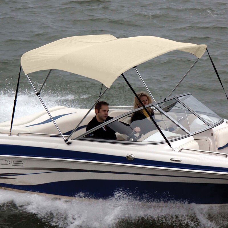 Shademate Bimini Top Polyester Fabric and Boot Only, 3-Bow 6'L, 36"H, 61"-66"W image number 4